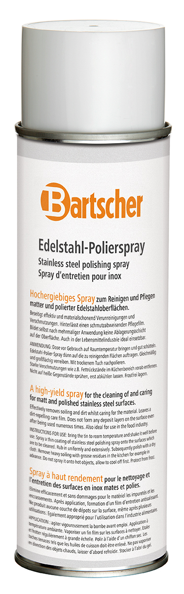 Bartscher 12x Edelstahl-Polierspray 500ml DS
