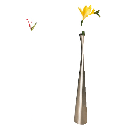 Vase Ø 4 cm, H: 16,5 cm , Edelstahl