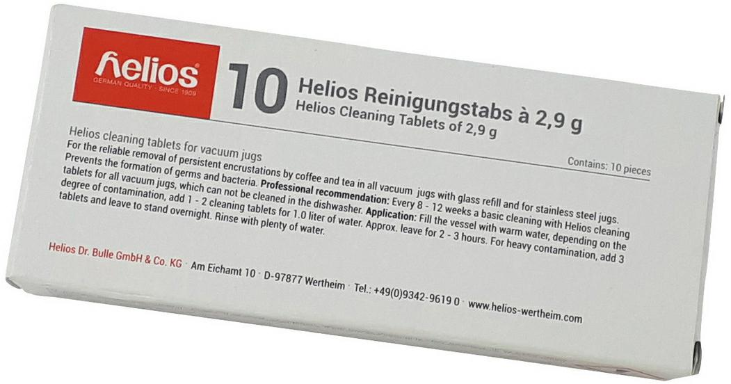 Reinigungstabletten - 10 Stück - Helios Reinigungstabs -