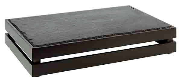 Holzbox -SUPERBOX- 55,5 x 35 cm, H: 10,5 cm , Schwarz