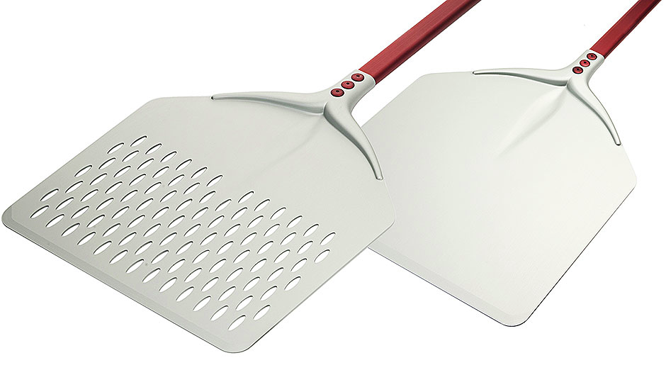 Pizzaschaufel, rechteckig 32 x 33 cm, mit 120  cm Stiel