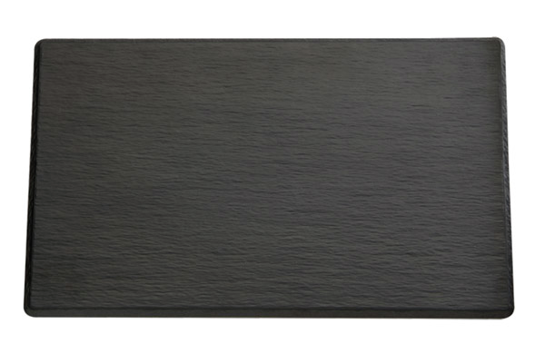 GN 1/2 Tablett -SLATE- 32,5 x 26,5 cm, H: 1 cm , Schwarz
