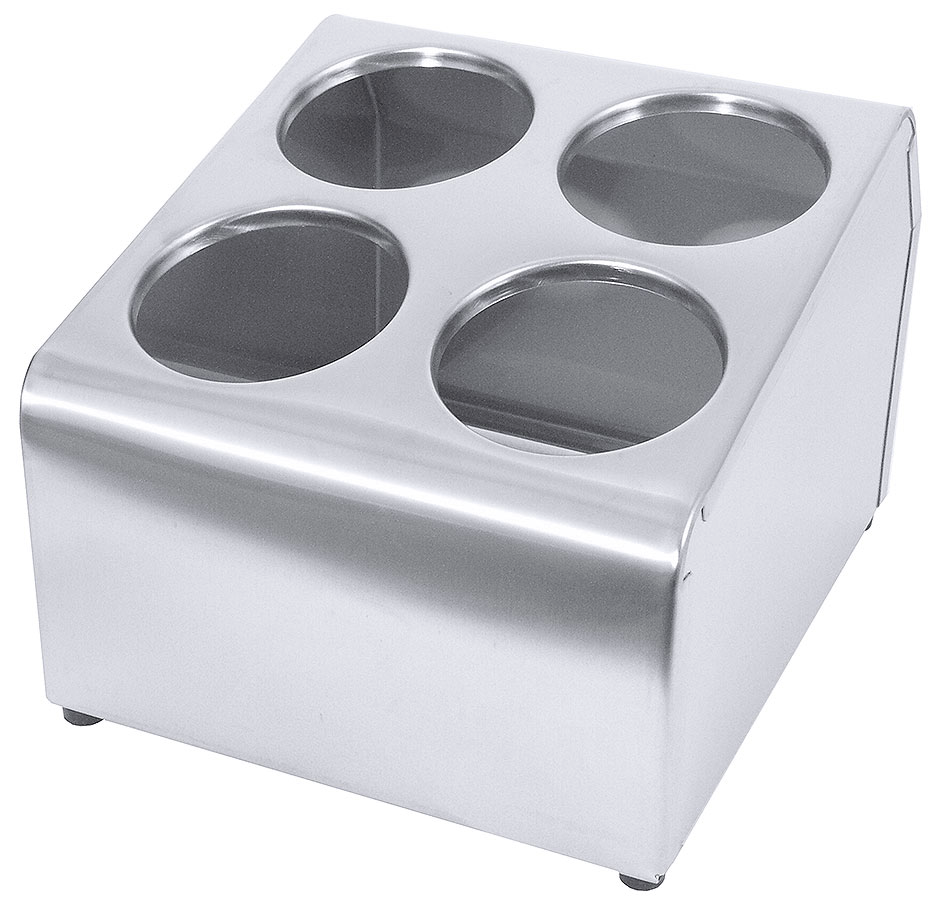 Besteckbehälter, doppelreihig für 4 Besteckköcher