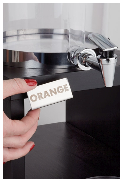 Saftdispenser -BRIDGE- 35,5x22 cm, H: 50 cm, 6 Liter , Edelstahl