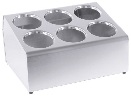 Besteckbehälter, doppelreihig für 6 Besteckköcher