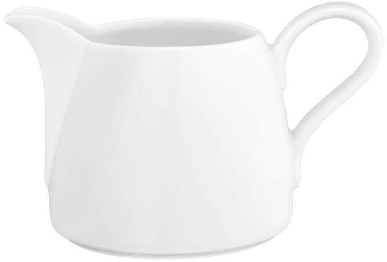 Seltmann Milchkännchen 0,26 l -Life- rund modern - Dekor: 3 - weiss