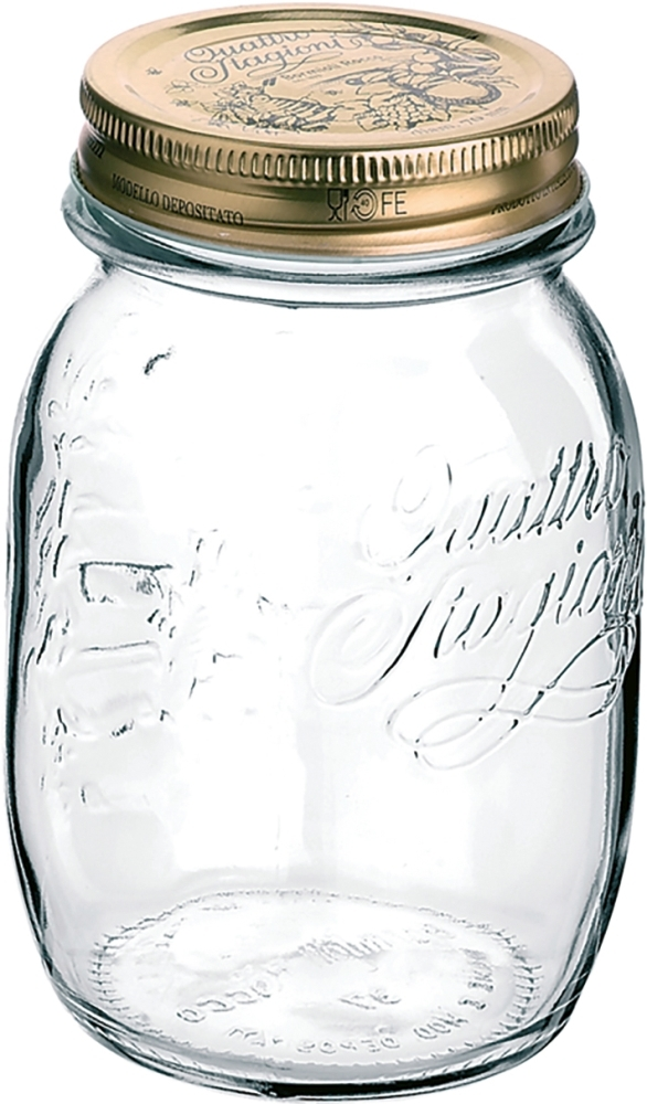 Quattro Stagioni Einmachglas 50cl m. Deckel *