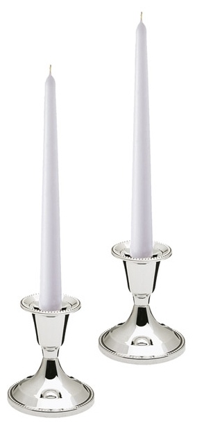 Kerzenleuchter, 2er Set Ø 6 cm, H: 7 cm , Edelstahl