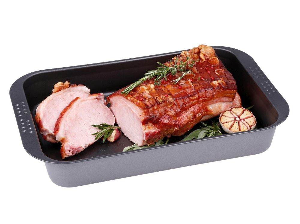 Brat- und Auflaufform antihaft mit Deckelfunktion  41,0 x 26,5 x 6,0 cm