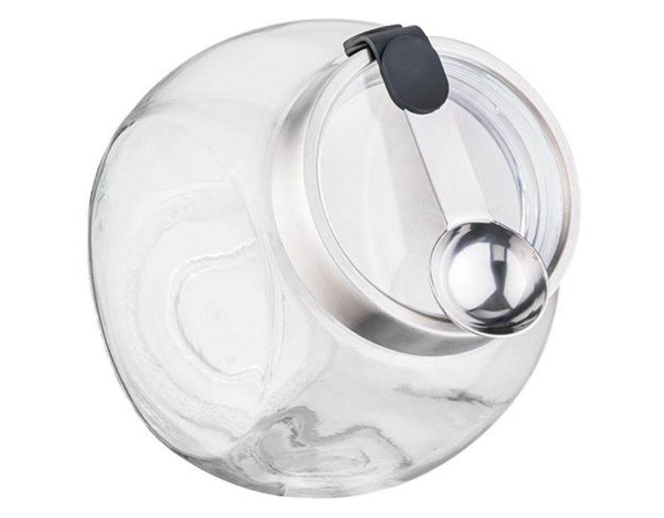 Vorratsglas mit Löffel, 12,5 x 17 cm, H: 18 cm,